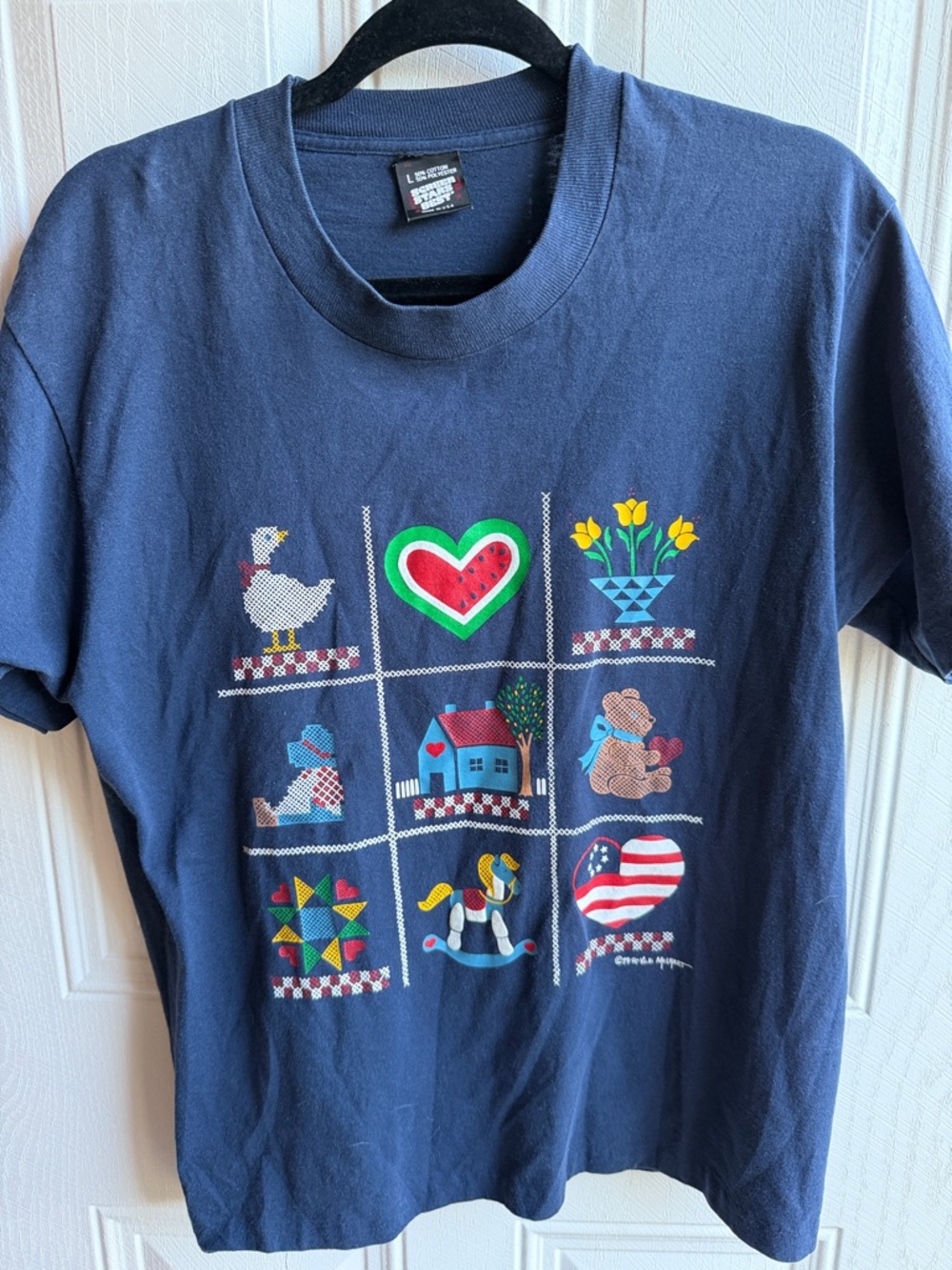 Grannycore Summer T Shirt Size L USA